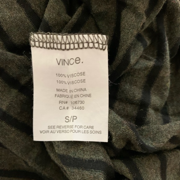 EUC VINCE Striped Long Sleeves Top - Picture 11 of 14